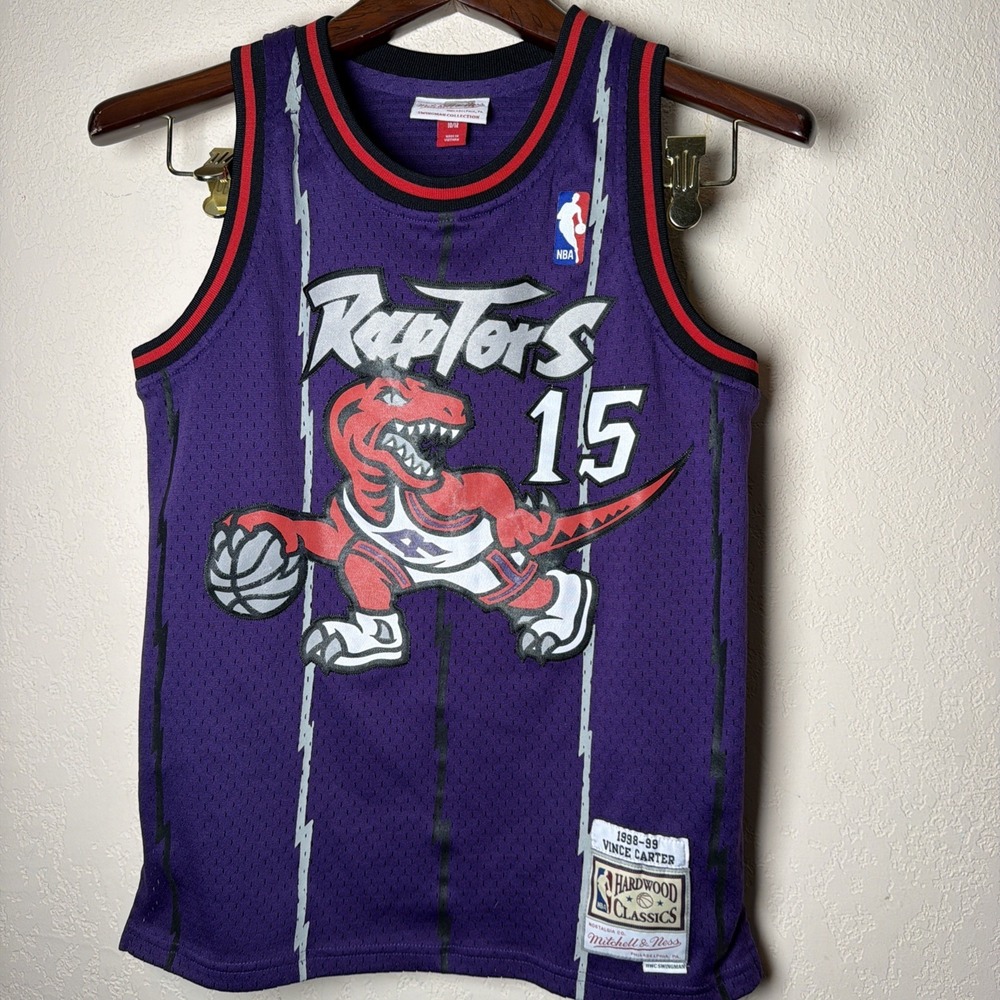 Toronto Raptors Jersey Boys Medium NBA Vince Carter Basketball Mitchell & Ness